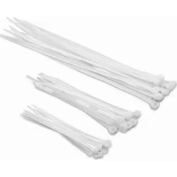 Stahovací páska Stahovací pásky bílé Kreator KRT556005 - 5.0x250mm, 50ks