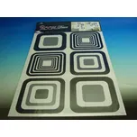 Samolepky pokoj. dekorace ČERNÉ ČTVERCE 70x42 cm /1062/ Přerov