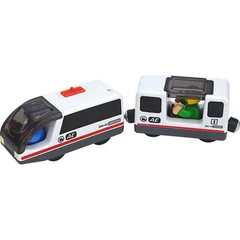 Vláček a vláčkodráha Pojízdný elektrický vláček na baterie (dva vagóny) Barva: 19