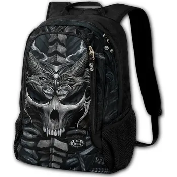 Dětský batoh Skull Armour, lebka, smrt - Batoh - Spiral UK (Lehké dvoukomorové batohy ve stylu gotické a temné fantazie. Ideální pro školy a práce. Zadní část je velmi prostorná s další kapsou na notebook. V menší přední přihrádce jsou dva přihrádky na drobnosti (např