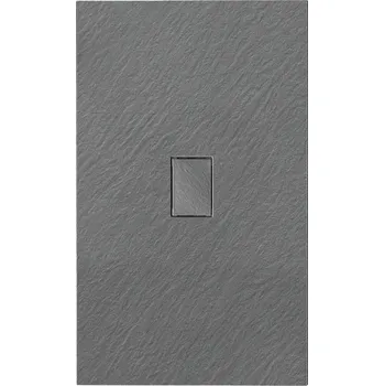 Sprchová vanička BPS-koupelny Obdélníková akrylátová sprchová vanička HYD-OSV-JUKO 120x100 šedá