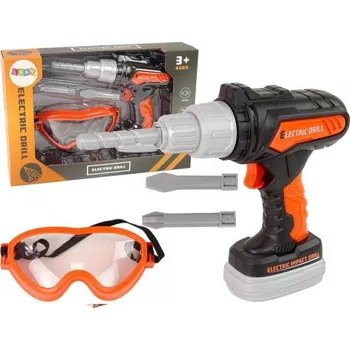 Vrtačka Dětská elektrická vrtačka, šroubovák s ochrannými brýlemi