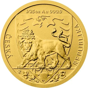 Česká mincovna Český lev 1/25 oz 2020 zlatá mince Standard 1,24 g