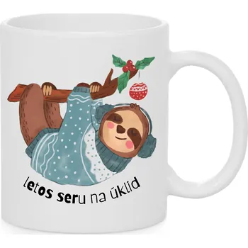 Vánoční hrnek - Letos seru na úklid Barva: Bílá