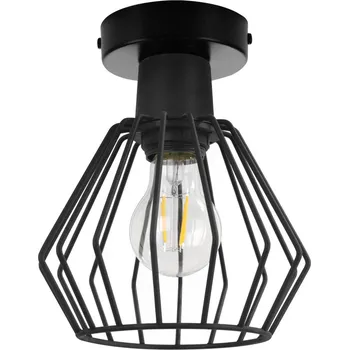 Stropní svítidlo Nuvola 2, 1x černé drátěné stínítko