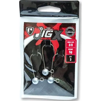 Umělá nástraha Fox Rage Jigová Hlavička Jig X Jig Heads Háček 3/0 3 ks Hmotnost: 20 g