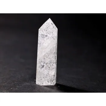 Drahý kámen Magieprirody.cz Obelisk Křišťál pukaný 51 g špice 76 mm #A165