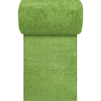 Koberec Běhoun koberec PORTOFINO zelený 80 Jednobarevný 1cm až 1,9cm PORTOFINO 30/30/80 Zelená