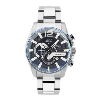 Hodinky JVD Pánské design vodotěsné náramkové hodinky JVD JE1002.4 - chronograf 10ATM