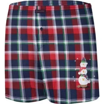 Trenýrky Pánské trenýrky Cornette 015/15 Snowman 4 červená M