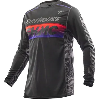 Moto dres Fasthouse Grindhouse Nova Jersey Black Black Velikost: XL