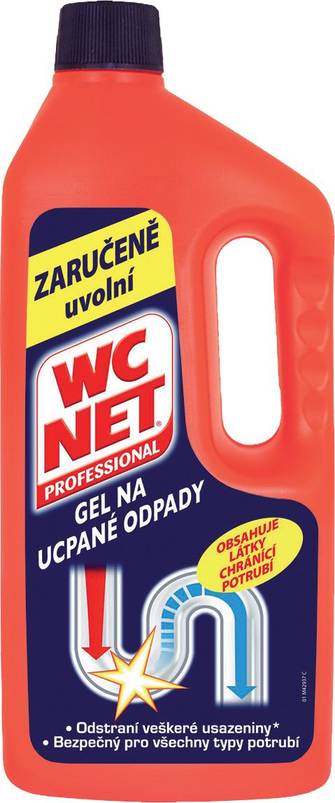 WC NET čistič odpadů Turbo - i pro beznadějně ucpané odpady