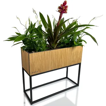 Květináč Moderní květináč LOFT FIORINO dub 62x22x50cm