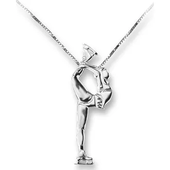 Přívěsek Mikelart,Stříbrný přívěsek krasobruslařka PT4,stříbro 925/1000