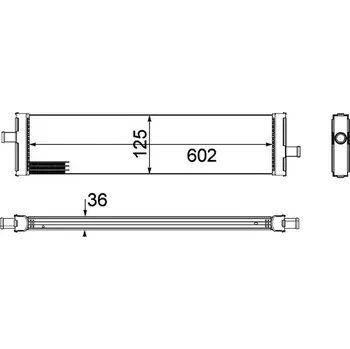 Chladič motoru Chladič, chlazení motoru MAHLE CR 1185 000P
