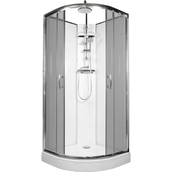 ARTTEC BRILIANT 90 x 90 cm -Termo sprchový box model 6 šedé sklo 5 let záruka + stěrka na sklo zdarma
