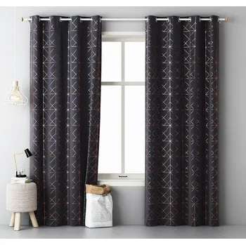 Závěs Hotový závěs GLAMMY - Tmavě šedý Způsob zavěšení: Řasící páska