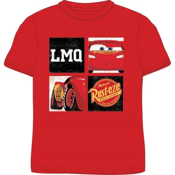 Tričko CARS kr.rukáv chlapecké červené Barva: Červená, Velikost: 104