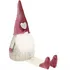Vánoční dekorace Springos Gnom CA0903 skřítek s vínovou čepicí 40 cm