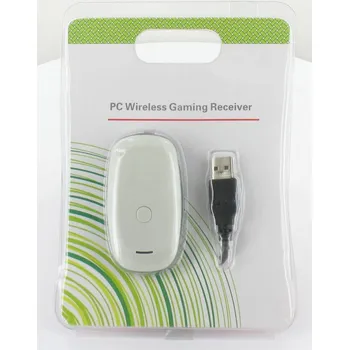 Gamepad PSko Xbox 360 bezdrátový přijímač pro PC - bílý, nový 15650