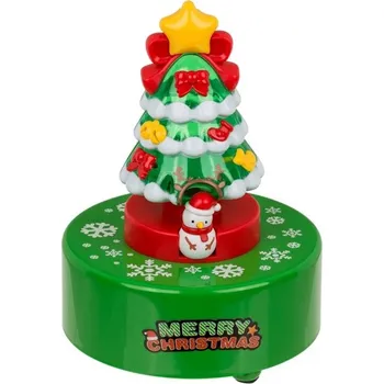 Vánoční dekorace OOTB Vánoční hrací skříňka LED s tančícím sněhulákem