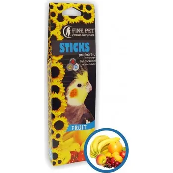 Krmivo pro ptáka FINE PET Tyčinka korela ovoce 2 ks