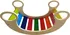 Dětská houpačka 2Kids Toys Montessori houpačka 74 x 36,5 x 39 cm