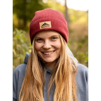 Čepice Čepice žebrovaná Mountains - malinová Cihlově červená Univerzální