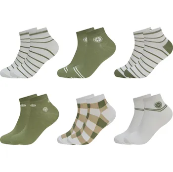 Dámské ponožky PESAIL Dámské kotníkové ponožky ZELENÉ CW412 6 páry Velikost: 35-38