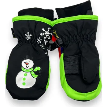 Rukavice Echt Chlapecké černé zimní rukavice palčáky Černá, rozměr: 116