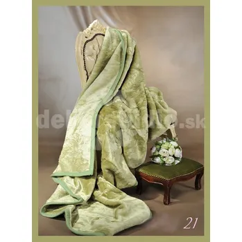 deka Luxusní akrylová deka - vzor 21 tištěný vzor květiny