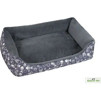 Pro psa O´Lala Pets Pelíšek SUPER DE LUXE - D125 šedý, vzor - různé velikosti rozměry 45x55 cm