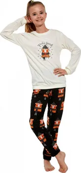 Dívčí pyžamo Cornette Winter Bear 592/160 smetanové