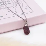 Drahokamia Stříbrný náhrdelník s přírodním rubínem 7