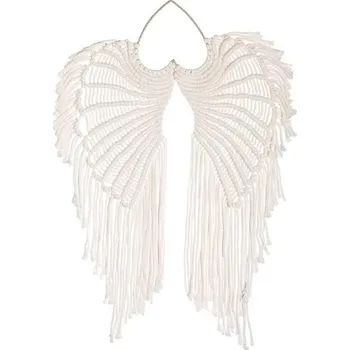 Lapač snů Lapač snů - Velká, závěsná dekorace Macramé křídla - Bílo béžová