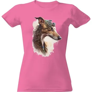 Dámské tričko Tričko s potiskem Chrt Grey dámské