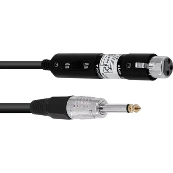 Audio kabel Omnitronic propojovací kabel XLR samice/Jack 6,3 mono, 30 cm