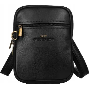 Pánská aktovka Luxusní kožená 1113-NDM kabelka BLACK