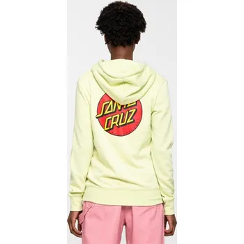 Dámská mikina SANTA CRUZ mikina - Classic Dot Chest Hood Aloe Green (ALOE GREEN) velikost: 12