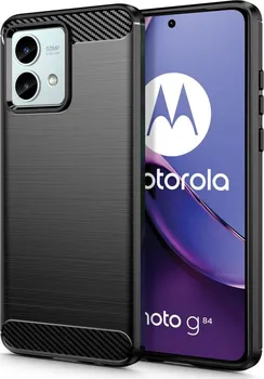 Pouzdro na mobilní telefon Tech Protect Carbon pro Motorola Moto G84 5G černé