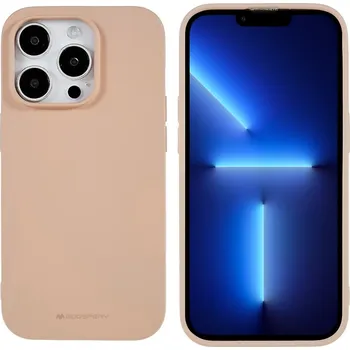 Mercury Ochranný kryt na iPhone 15 Pro - Mercury, Soft Feeling Pink Sand