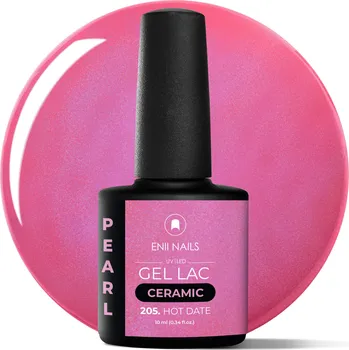 Lak na nehty ENII NAILS Gel lak Ceramic 205 Hot Date - gelový lak bez HEMA, 10 ml