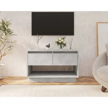 Televizní stolek vidaXL TV skříňka 70 x 41 x 44 cm kompozitní dřevo [812975] Barva: Betonová šedá