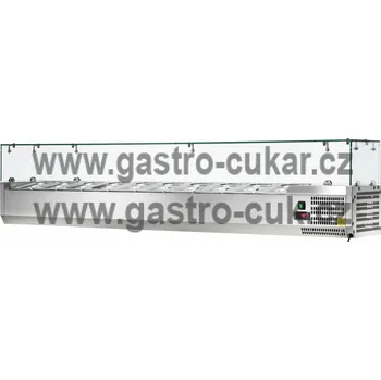 Amitek Nástavba "pizza" chladící 2000x335 10x GN 1/4