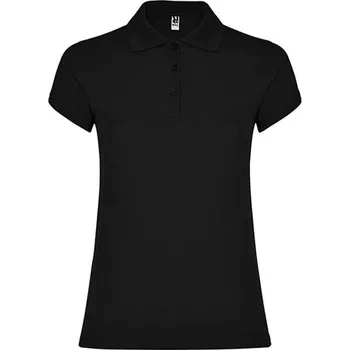 Dámské tričko Roly Star Dámské polo tričko PO6634 Black 02 M