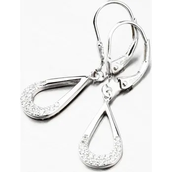 Náušnice Dámské náušnice stříbro 925 zirkon visací UCST-121872