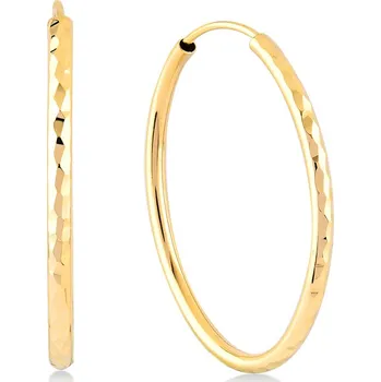 Náušnice Lillian Vassago Zlaté lesklé visací náušnice, ovál LLV06-GER342