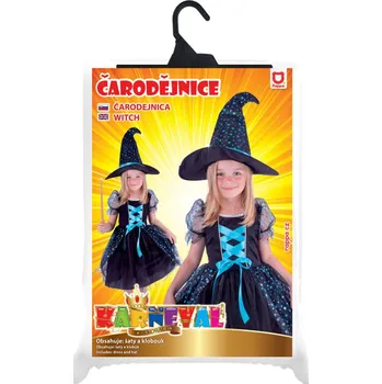 Karnevalový kostým Dětský kostým čarodějnice Agáta (S)