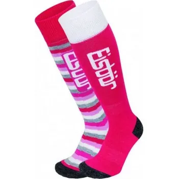 Pánské ponožky Ponožky Eisbär Jr Comfort 2 Pack Ass Fuchsia 35-38
