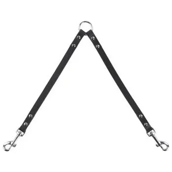 Vodítko pro psa Flamingo Rozdvojka kožená Seattle varianta 30 x 1,8cm